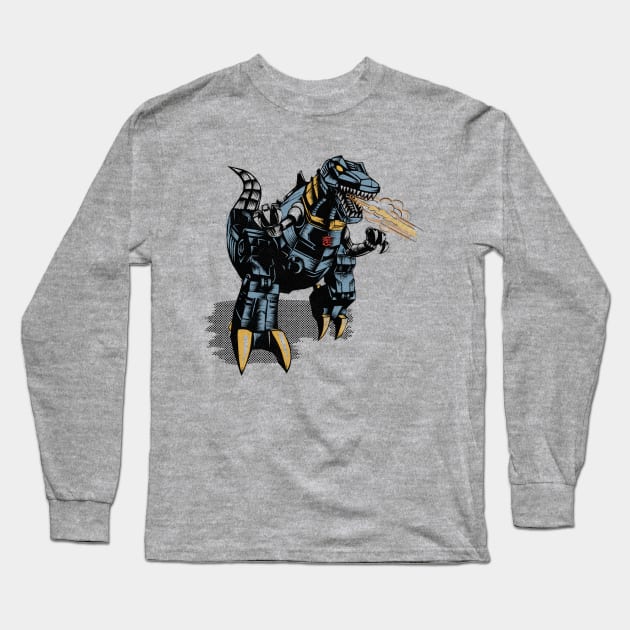 Grimlock Long Sleeve T-Shirt by Little Bad Wren 